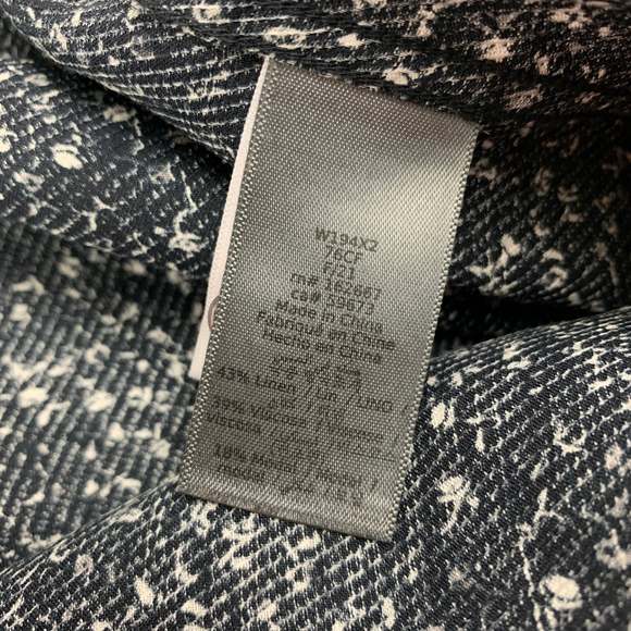 JOHN VARVATOS Black White Print Linen Blend Long Sleeve Shirt - Picture 4 of 5